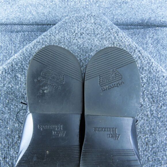 Allen Edmonds Brogue Toe Cap Men Derby Oxfords Size 10.5 Narrow Black Leather - Picture 9 of 10